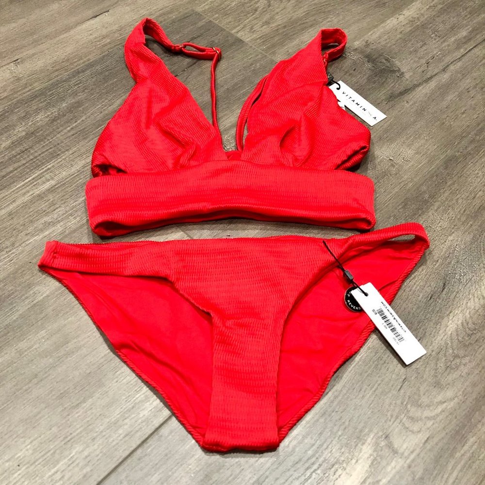 NWT- Vitamin A Nicole Bralette & Luciana Bikini Bottom